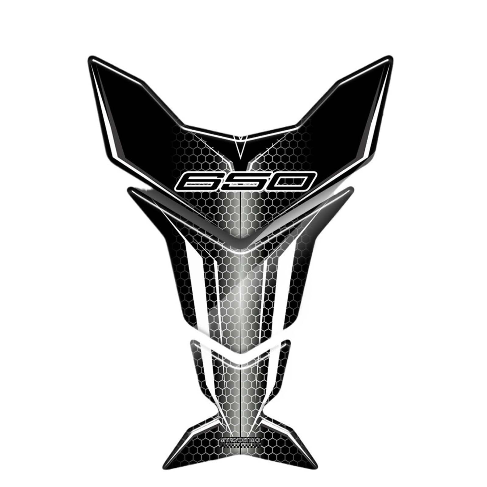Decoration for Kawasaki Versys Ninja 650 Z650 Fuel Tank Pad Decal 3D Stickers Protection Decals(Design B)
