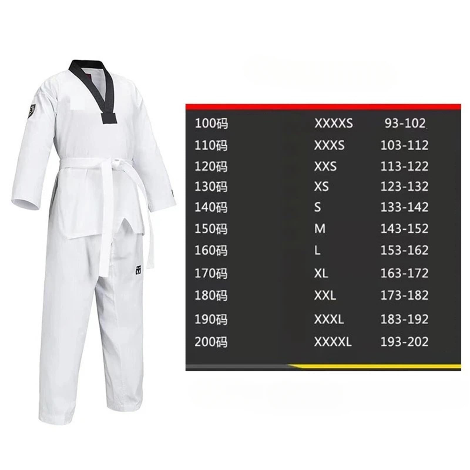 Black Taekwondo Unforms Professional World Taekwondo Tracking Collar negro y rojo for niños Collar negro for adultos para Entrenamiento