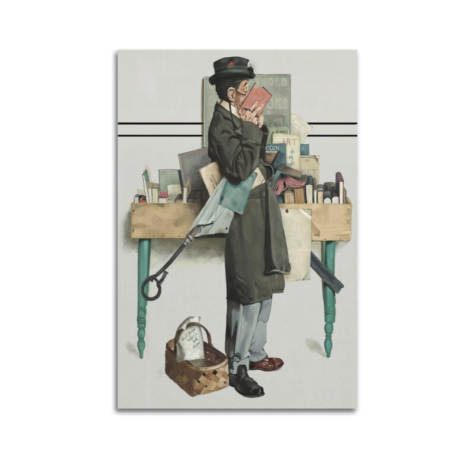Décoration murale moderne Norman Rockwell poster toile 40x60