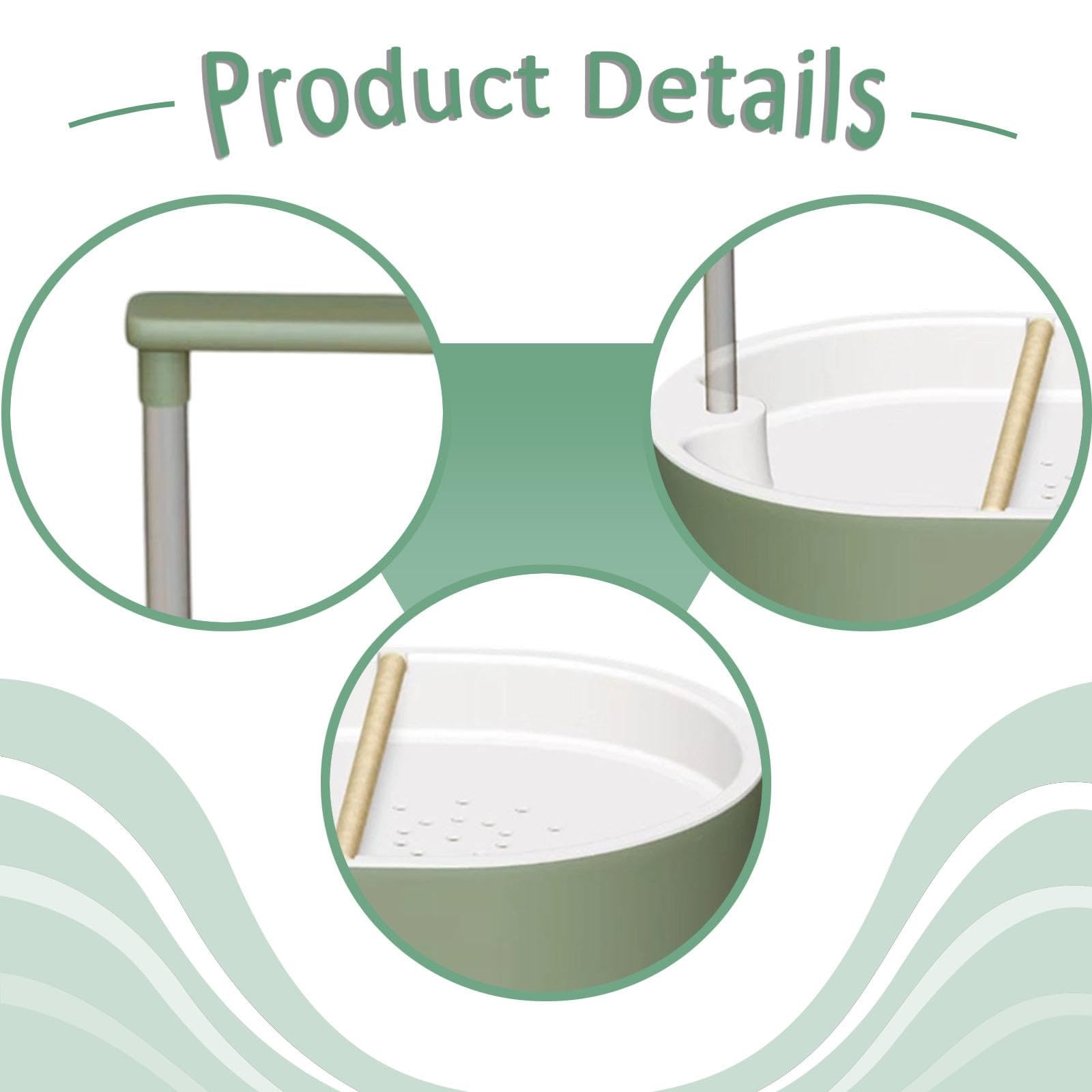 Ducha para loros con 26 salidas de agua, bañera automática para pájaros, suministros USB multifunción con bomba de 5 W, bañeras para pájaros para cockatiel, amigos, tortolitos, verde