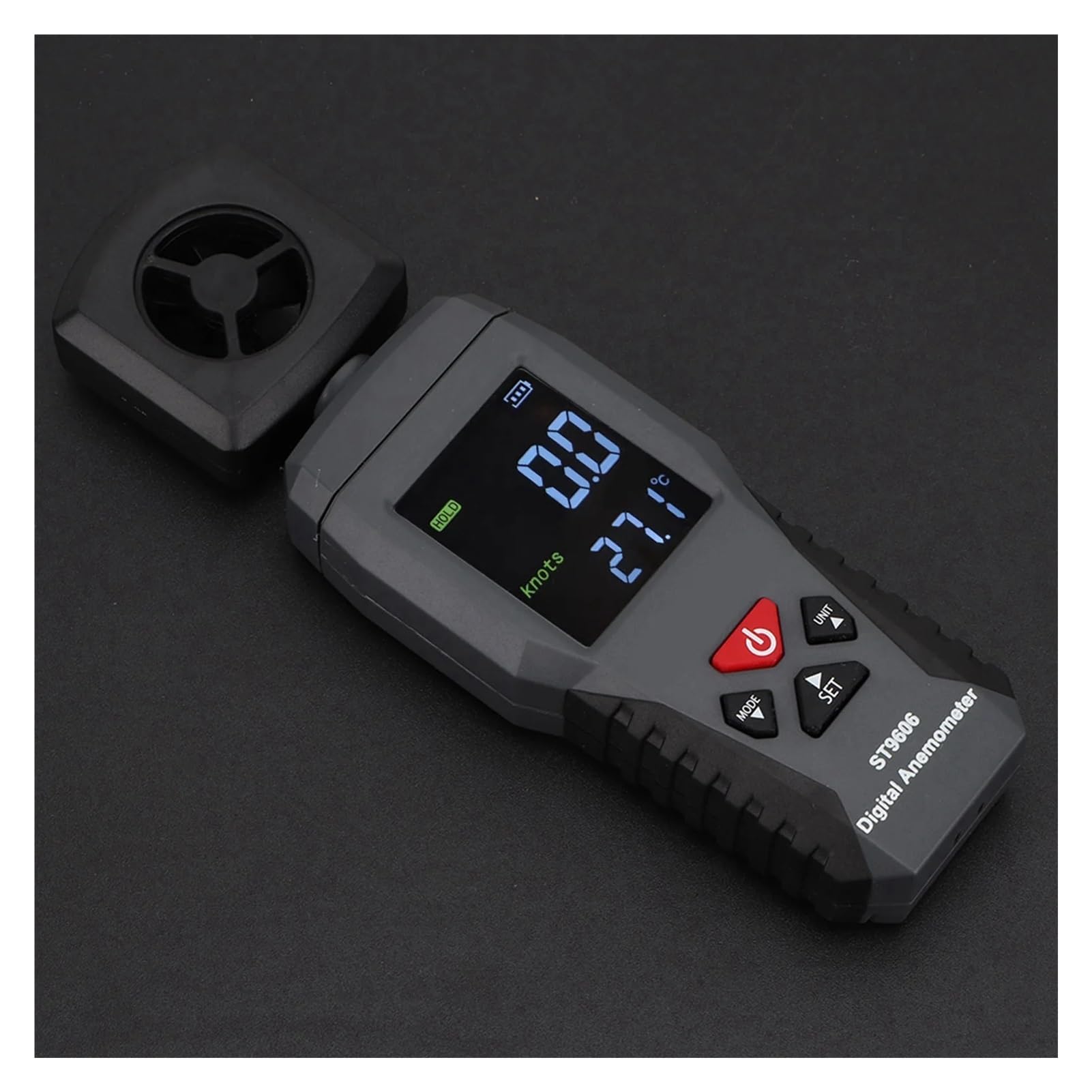 SMART SENSOR Wind Gauge ST9606 Anemometro portatile Misuratore di velocità del vento