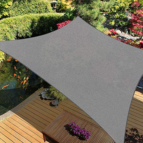 iCOVER 12x16ft Sun Shade Sail Canopy with 185GSM Permeable Fabric - Perfect for Pergola Top Cover
