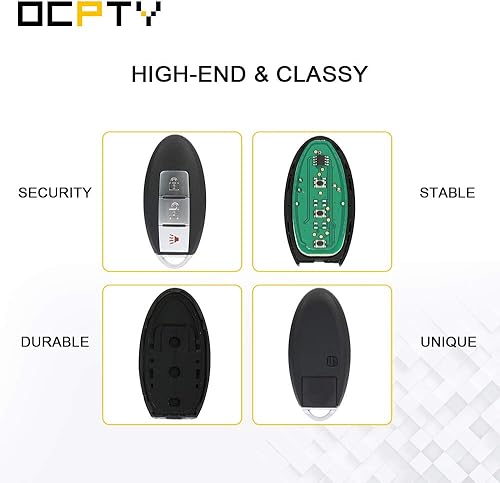 Miniatura 6 de OCPTY 1 transmisor de llave de repuesto para 02 03 04 05 06 07 08 09 10 11 12 13 14 15 16 para Infiniti para Nissan 1.6L 1.8L 2.0L 2.4L 2.5L