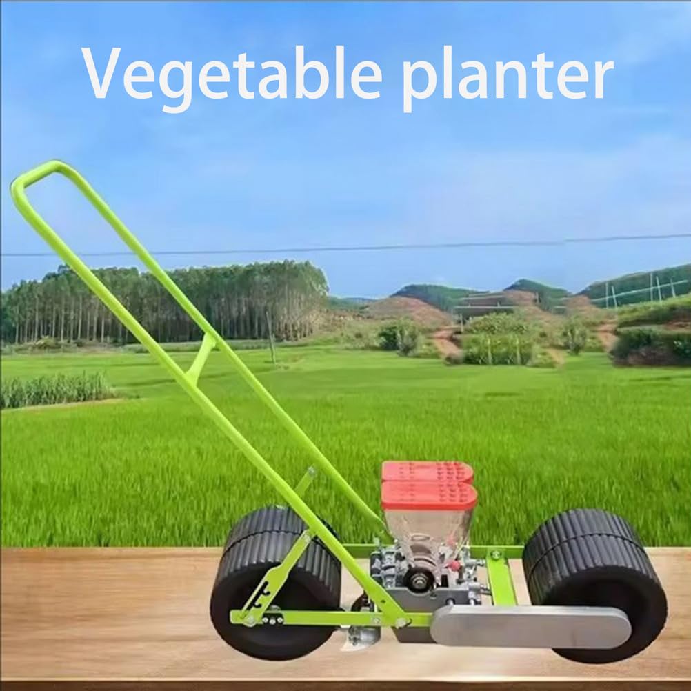 Dispositif de plantation de maïs de précision réglable, 8 acer/heure multifonction pressé à la main, espacement des rangées de semis 8 à 13 mm (vert)