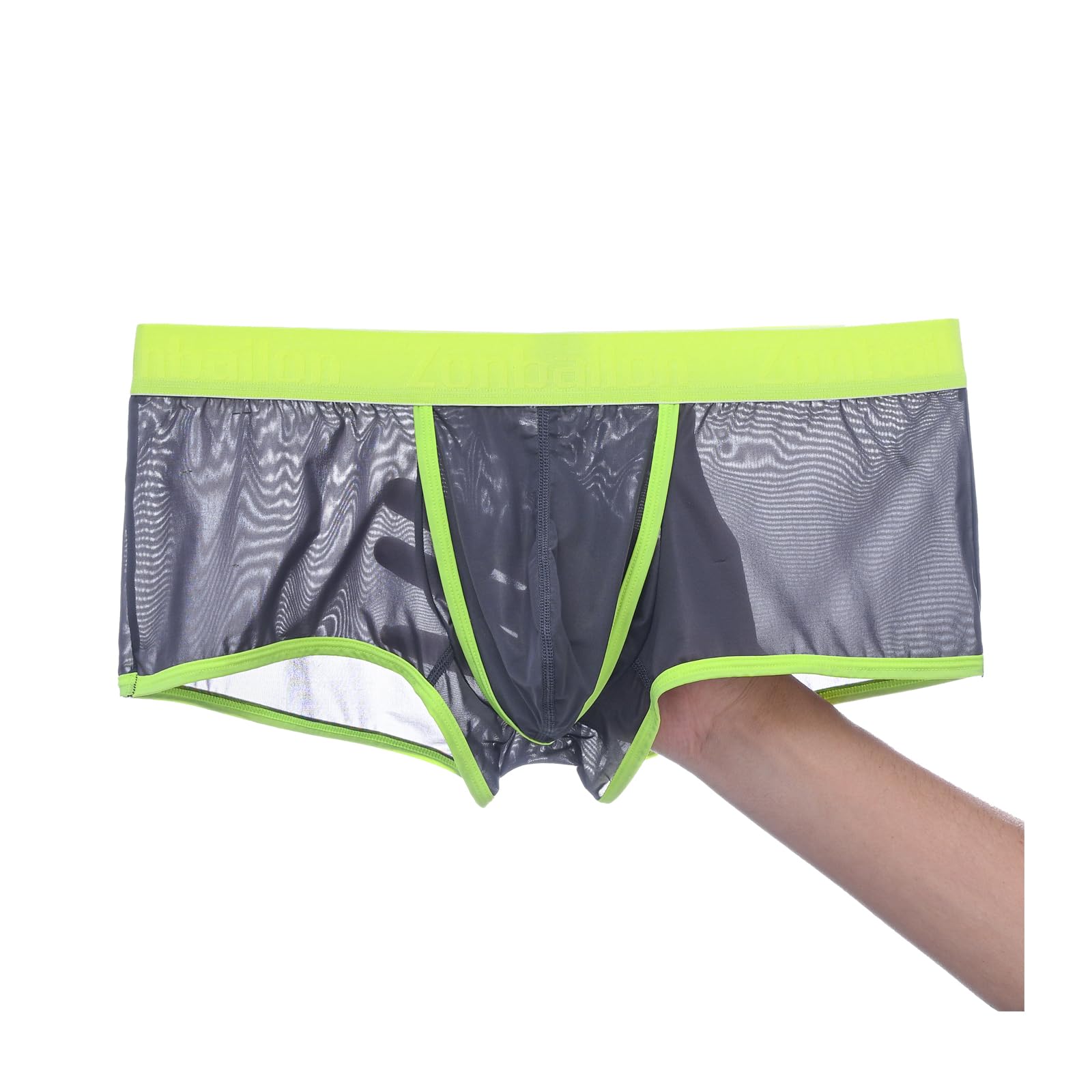 YAHWULAI Herren Boxershorts Männer Unterwäsche Durchsichtig Bequem und Hautfreundlich ohne Etikett