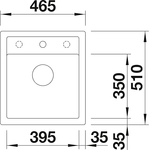 Miniatura 2 de BLANCO 525869 DALAGO 45 - Fregadero de cocina, juvenil grande  11-13, negro