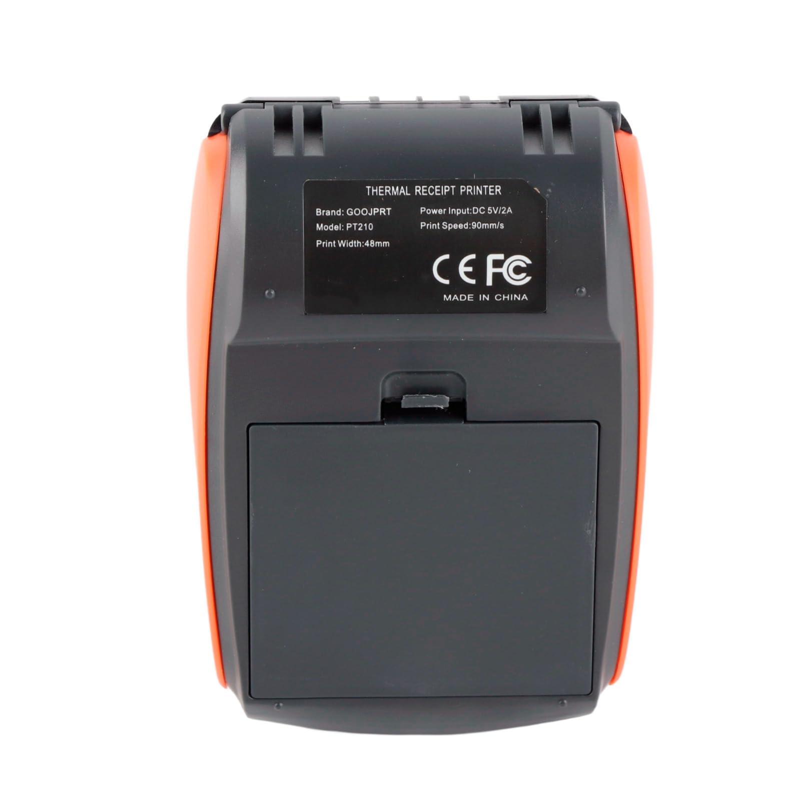 Socobeta Impresora de Tickets de Recibos Bluetooth 4.0 Impresora térmica inalámbrica USB con batería de Iones de Litio Recargable de 1500mAh 7.4V(Enchufe de la UE Naranja)