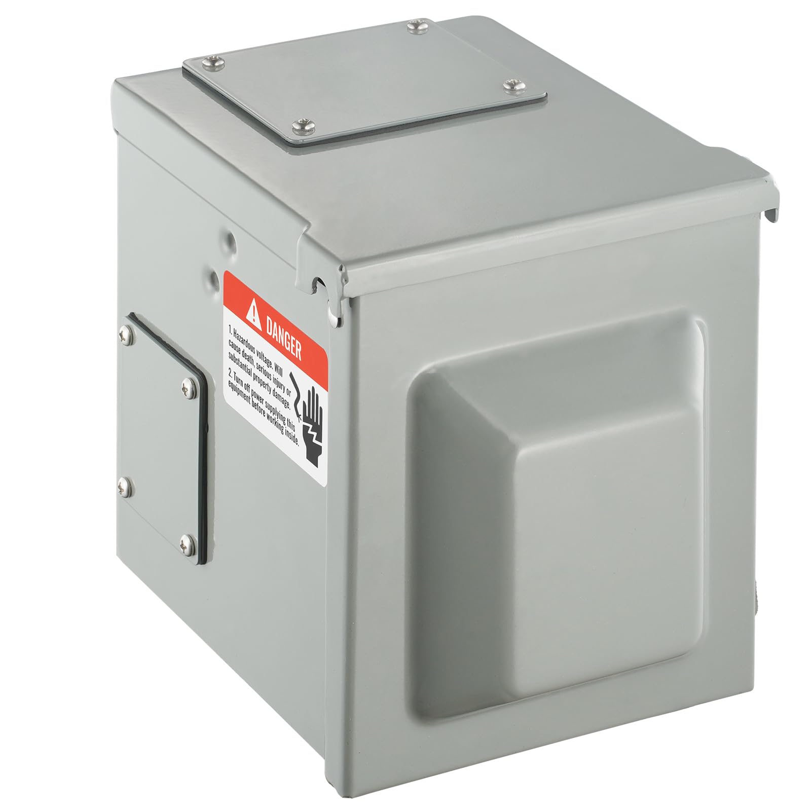 VEVOR Caja de toma de corriente para RV de 50 A, 125/250V, caja de receptáculo para RV cerrada con cerradura para exteriores, panel eléctrico resistente a la intemperie NEMA 14-50R, para autocaravana