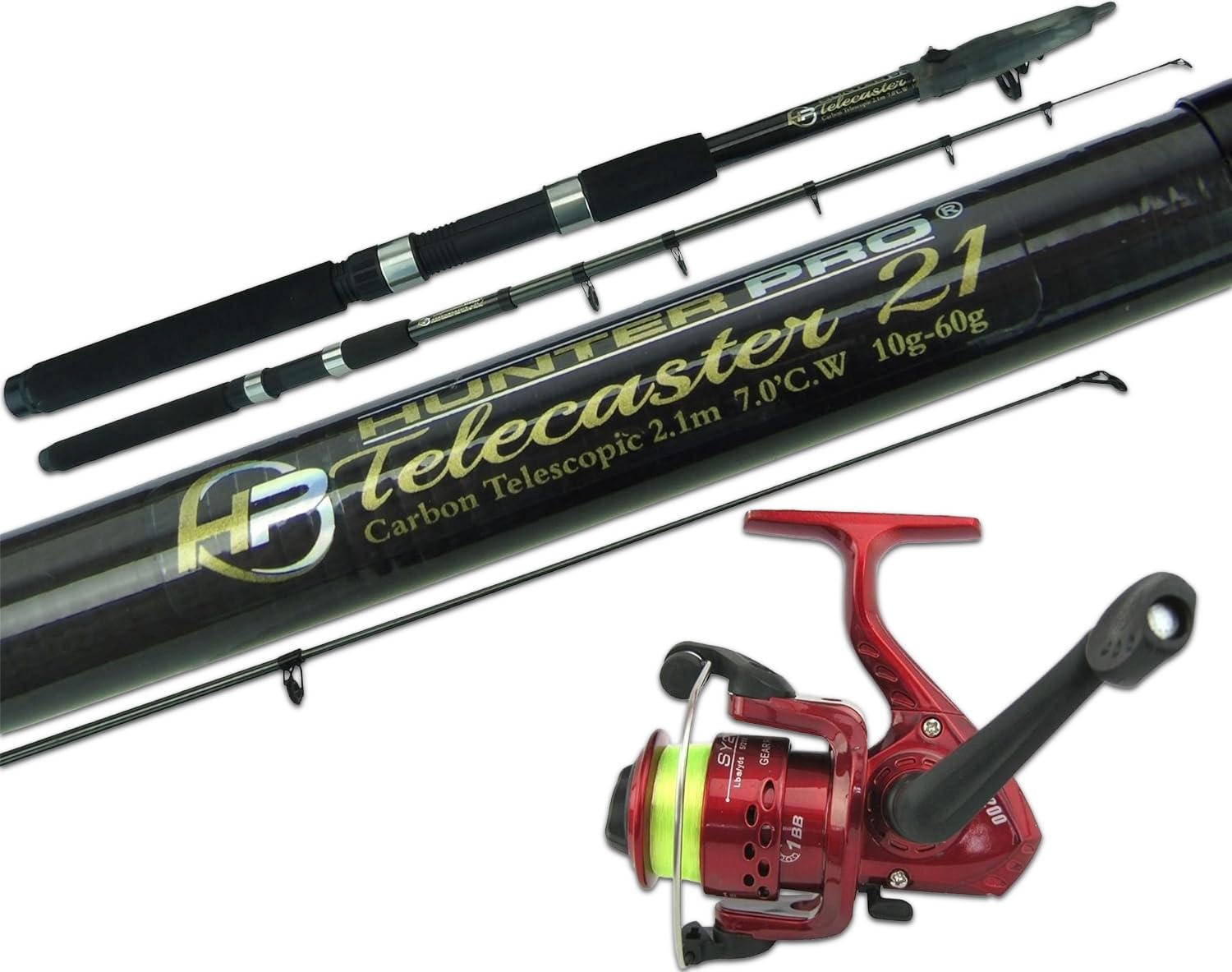 Hunter Pro Carbon 6 ft Telescopic Spinning Kit