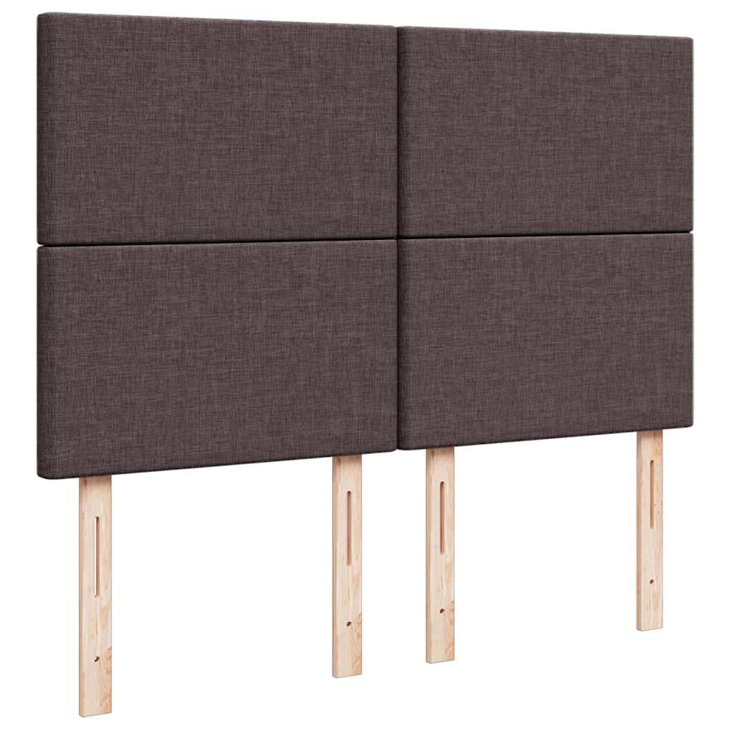 Cama otomana de 140 x 200 cm, color marrón oscuro, somier, colchón ortopédico de 20 cm, espacio de almacenamiento