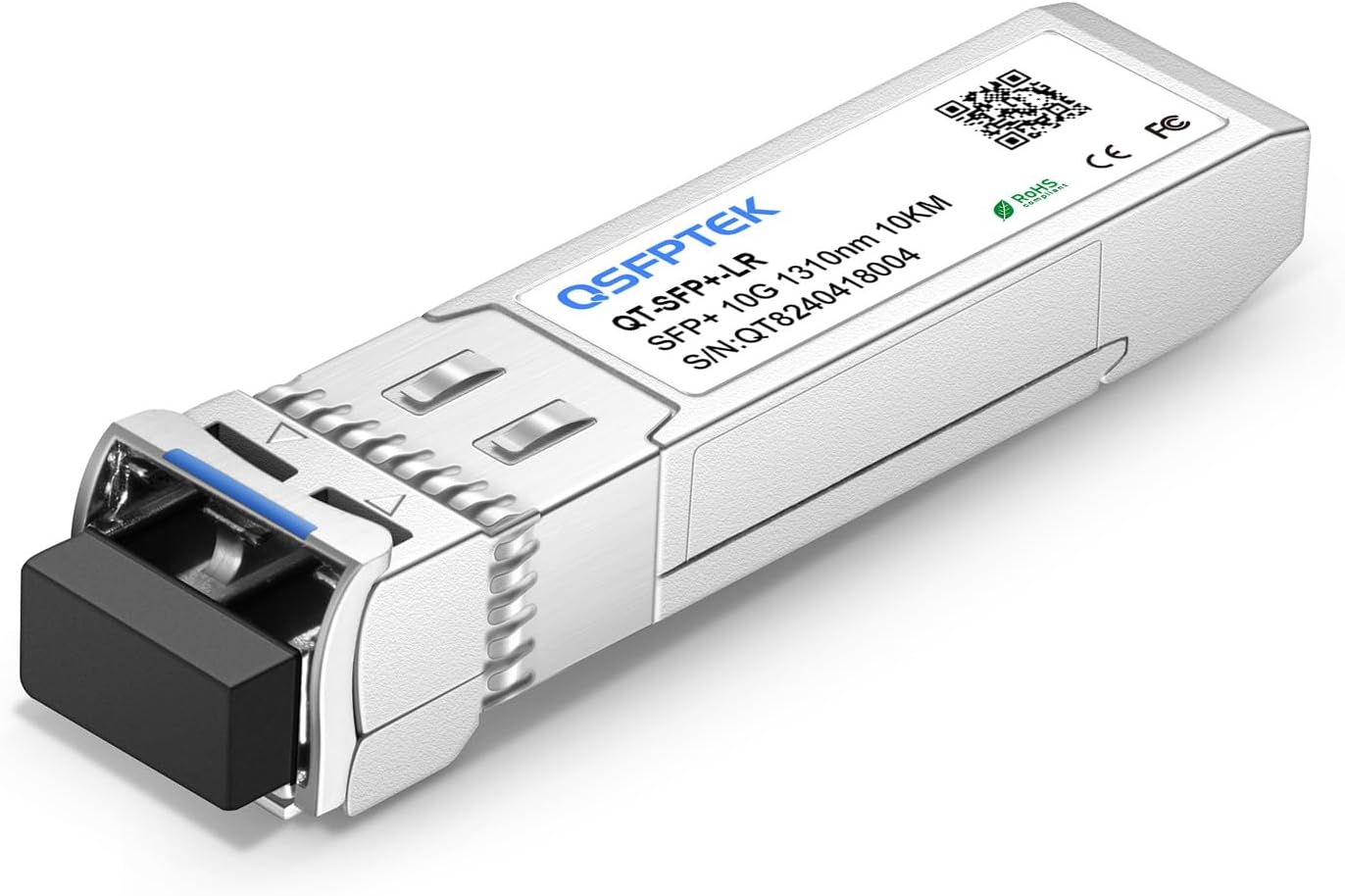 10G LR SFP+ Module, 10GBASE-LR Gigabit Ethernet Optic Transceiver, 10GbE Network MINI GBIC, SMF 1310nm 10km DDM LC Single-Mode for Cisco SFP-10G-LR, Mikrotik S-31DLC20D and Other Open Switch