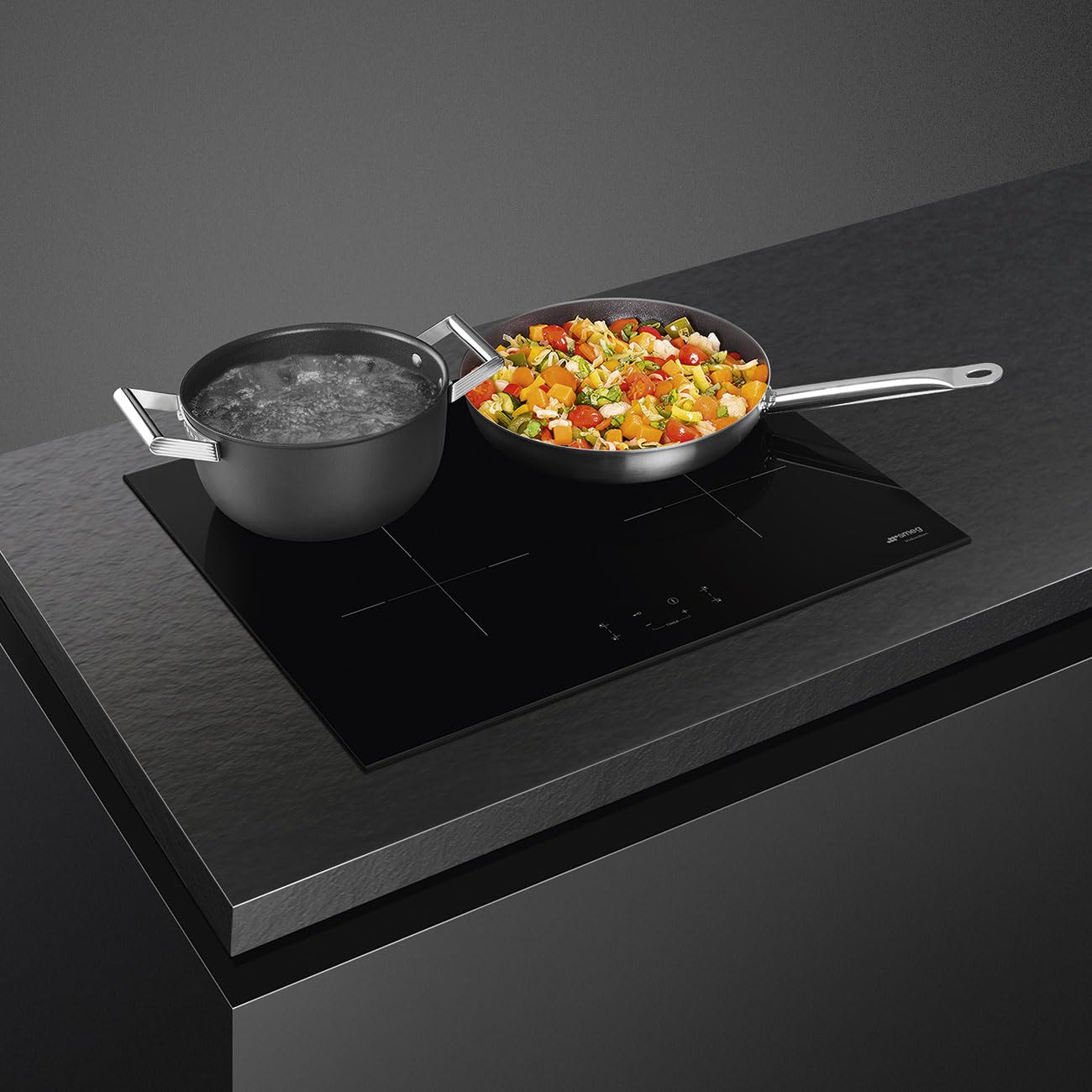 SMEG SIB2641D, Plaque de cuisson à induction UNIVERSAL, Black