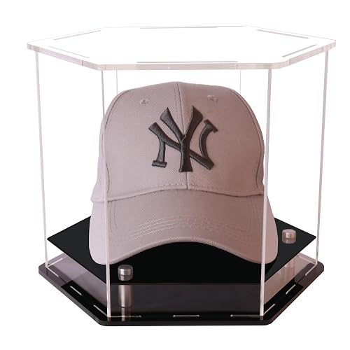 Vitrina Transparente para Gorras, Vitrina de Sombrero para béisbol, Soporte de exhibición de Gorra de fútbol