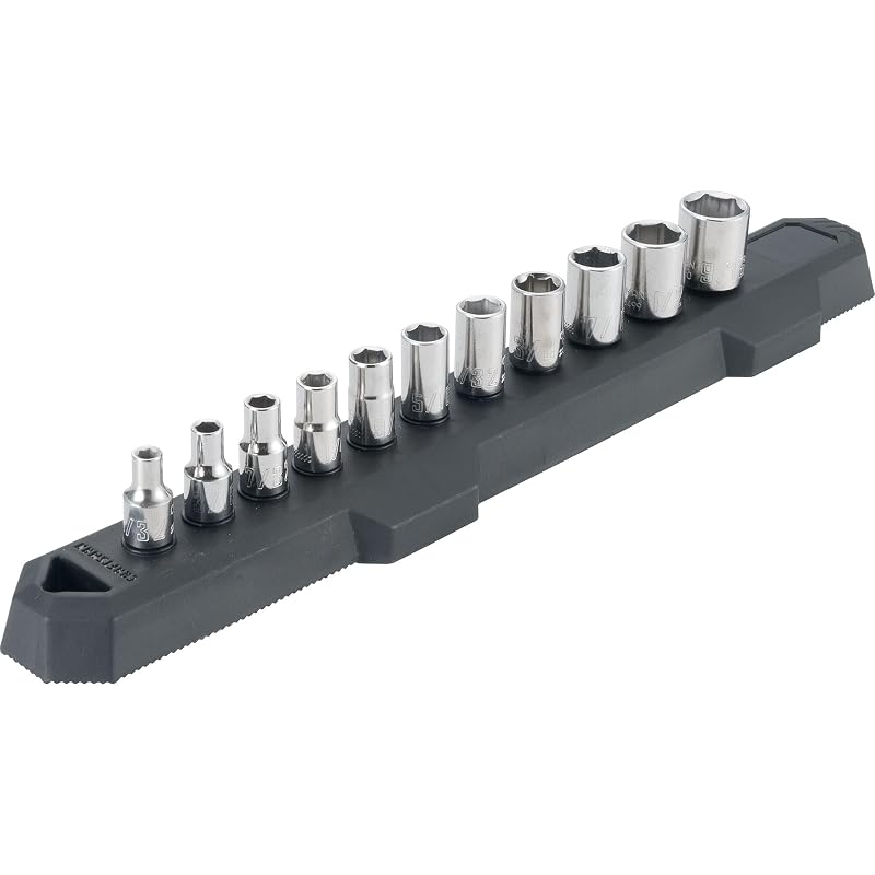 Jogo de Soquetes CRAFTSMAN SAE com Encaixe de 6,35 mm (1/4 pol.), 6 Pontos CMMT12040, 11 Peças
