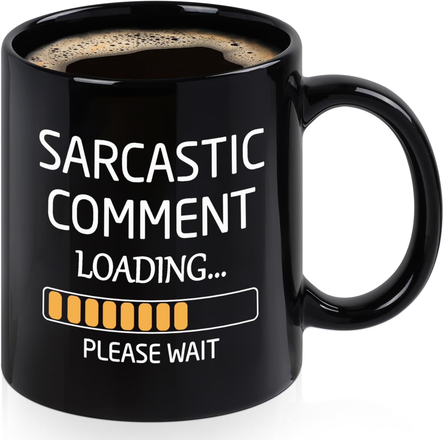 Funny Mugs for Men, Funny Gifts for Men Women, Sarcastic Gifts for Coworkers Bosses Friends, Sarcastic Comment Loading Coffee Mug, Gift Idea for Christmas, Birthday, Boss Day, 11 Oz Black