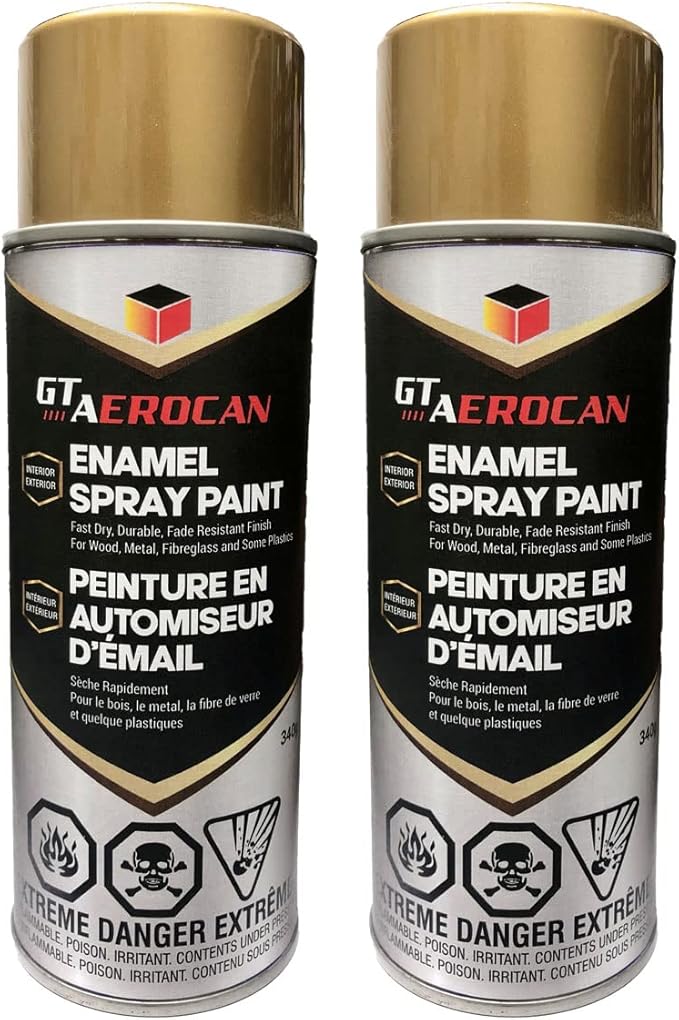 GT Aerocan Premium Multi Purpose Enamel Spray Paint 340g 2 Pack