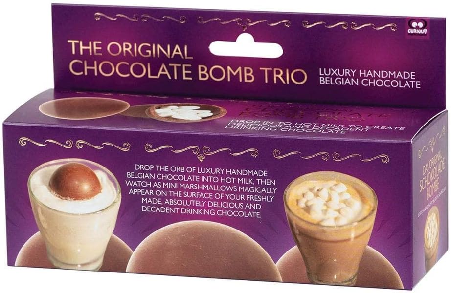Funtime Gifts The Original Chocolate Bomb Trio, Pack of 3, 100 grams