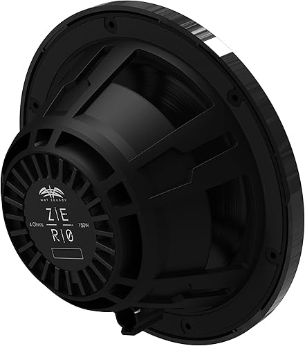 Miniatura 3 de Wet Sounds ZERO-8-XZ-B - Altavoces marinos y de neodimio de 8 pulgadas con tweeters de titanio cargados con bocina, par (renovado)