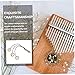 BESTonZON 1pc Kalimba Pickup Tail Nail Patch Simple Creative Design for Thumb Piano Enthusiasts Easy to Install Silver Accessory for Enhanced Sound Quality