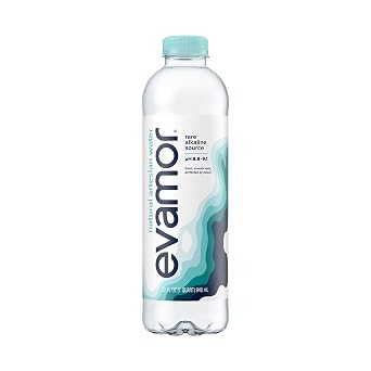 EVAMOR Artesian Bottled Water - Single Source, Naturally Alkaline of Electrolytes for Hydration and Health, 32 Fl. Oz. Bottles (Pack of 6)