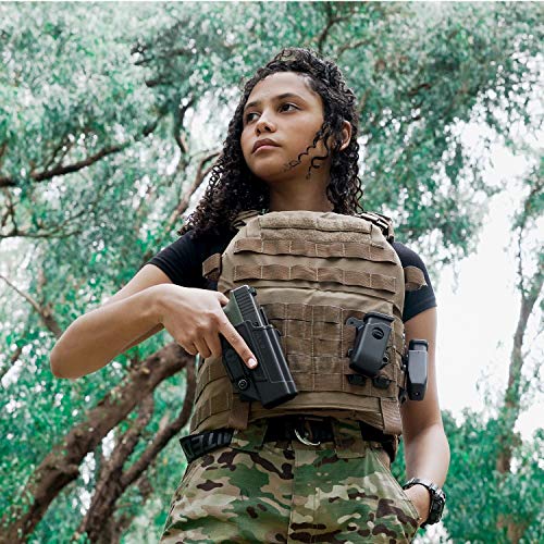 Orpaz C-Series G19 Holster Compatible With Glock 19 Right-Hand Owb Holster, Level Ii Retention, Molle Holster - Unisex - Will Secure Your Handgun With A Tactical Appearance #TOP2