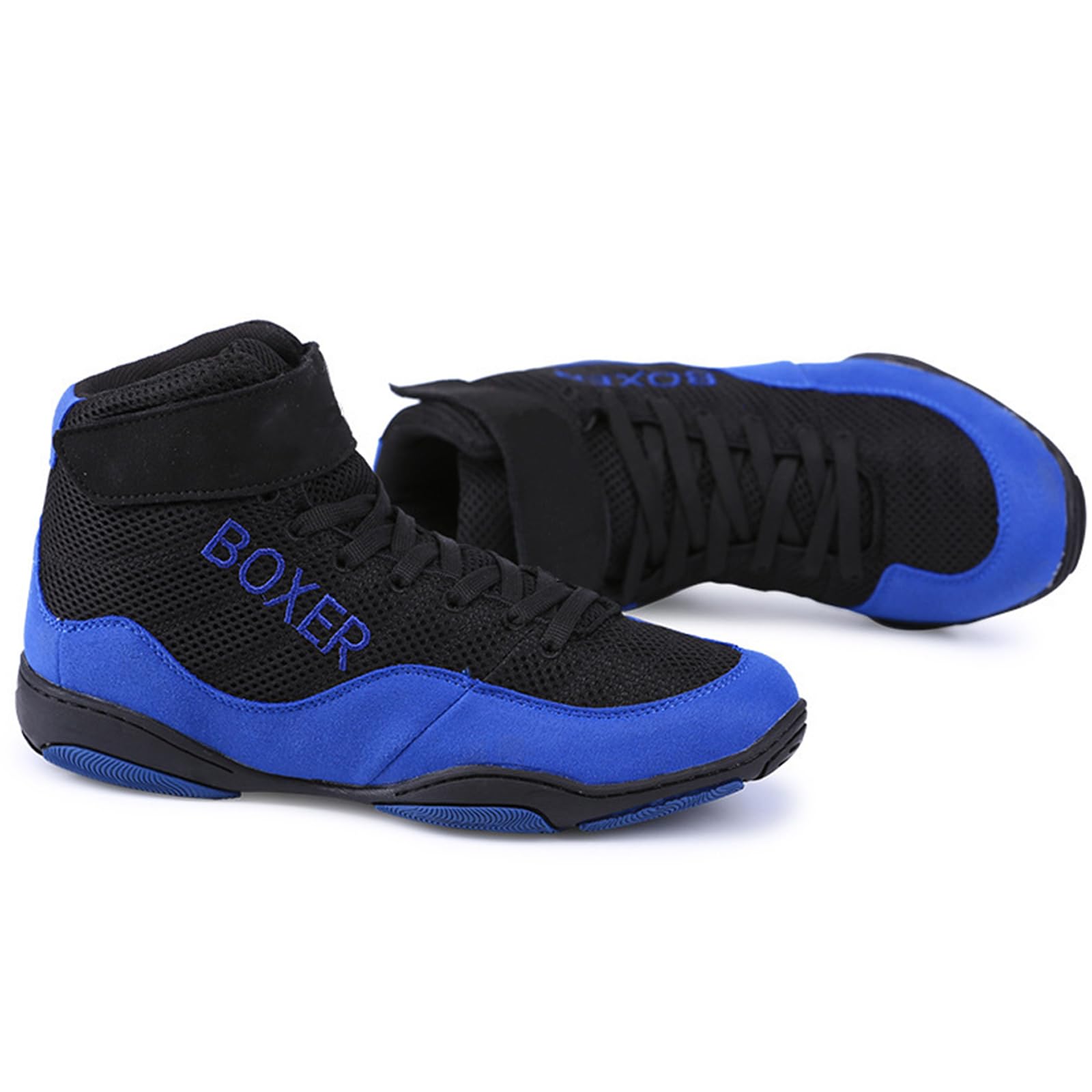 Scarpe da Boxe Pugilato Uomo Antiscivolo Scarpe da Wrestling Leggere per Allenamento in Palestra, Competizione e Sport Combattimento