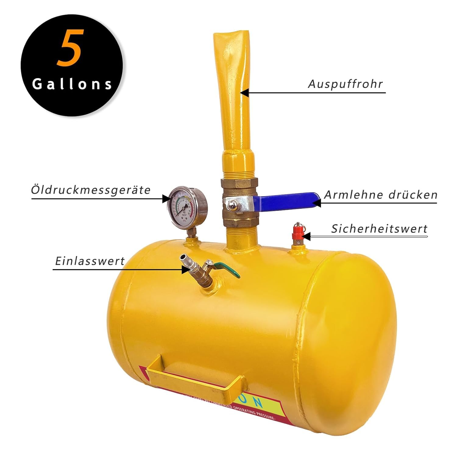5 Gallonen Reifen Reifenfüller Booster Schockfüller