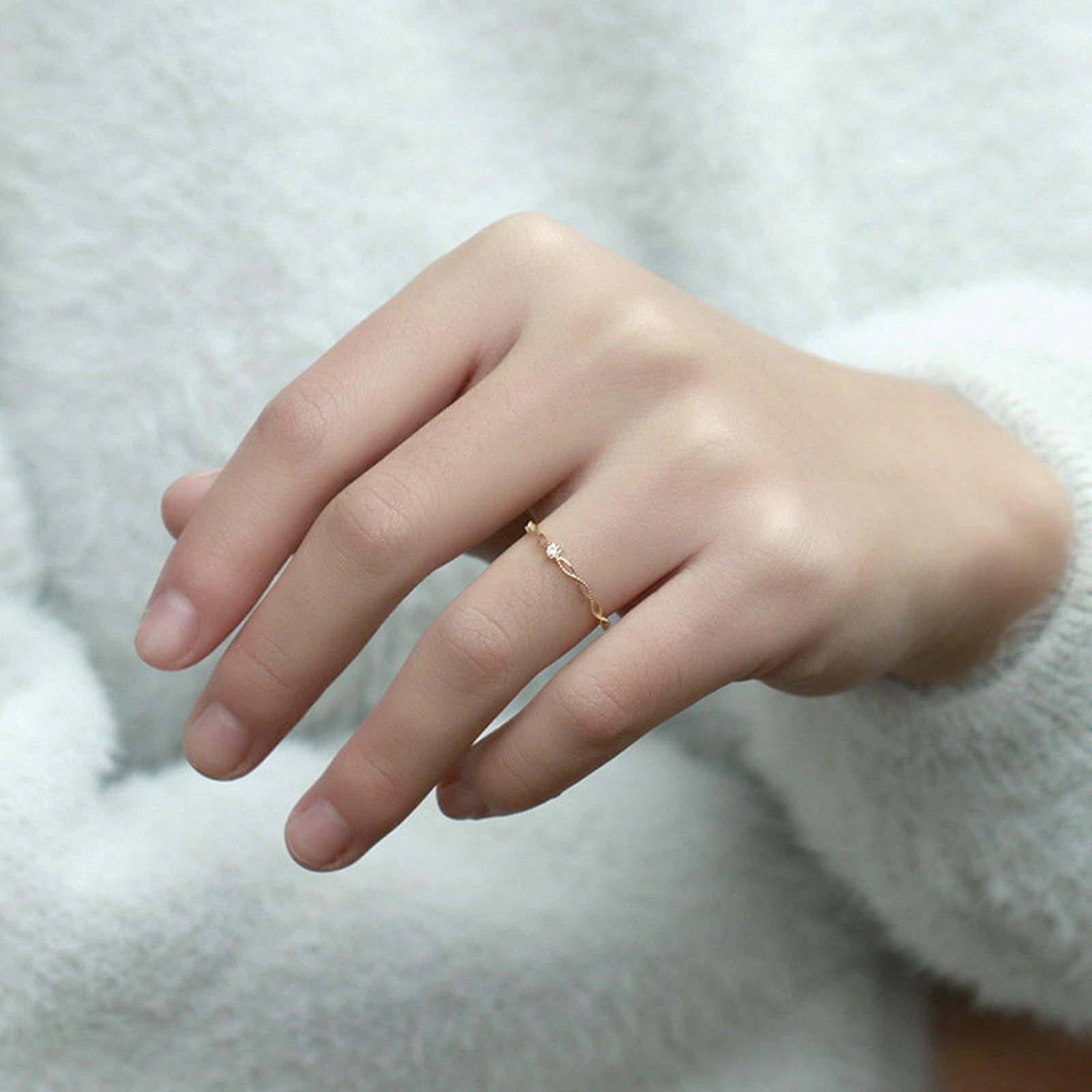 Anillo de oro real para mujer 750, oro amarillo de boda con diamantes, sensible, anillos de compromiso de 18 quilates para mujeres