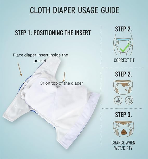 20-Pack KaWaii Baby Reusable Unisex Cloth Diaper Shells, One Size Adjustable Washable Leak-Proof Pocket Baby Nappies