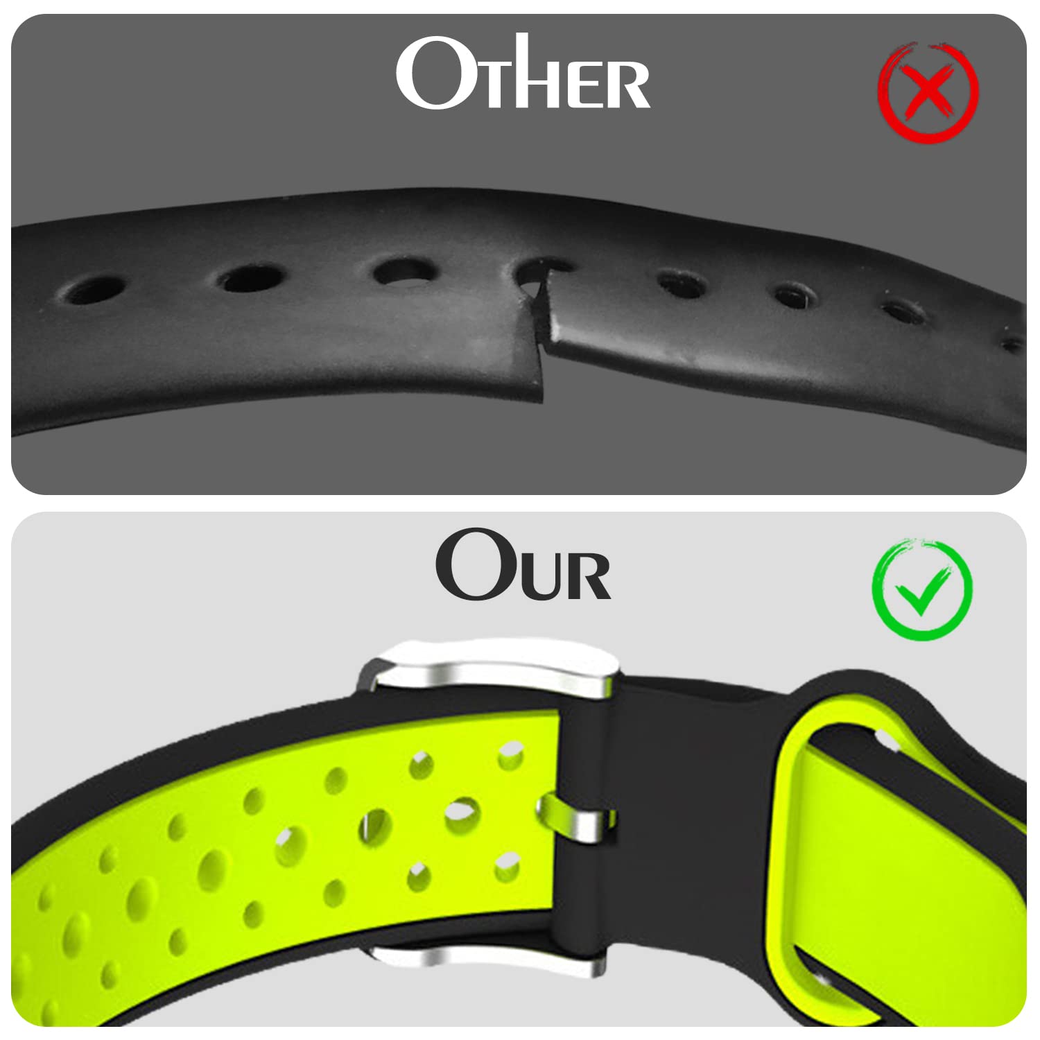 Th-some Bracelet Nylon Pour Xiaomi Mi Band 7/6/5 – Velcro Réglable, Respirant – Compatible Amazfit Band 5