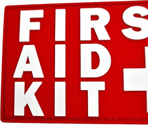 Miniatura 4 de Botiquín de primeros auxilios Parche de PVC IFAK (blanco y rojo)