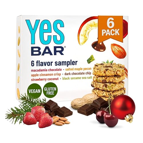 Vista 84 de The YES Bar Manzana y canela crujiente, proteína a base de plantas, snack bar decadente, vegano, paleo, sin gluten, sin lácteos, bajo en azúcar