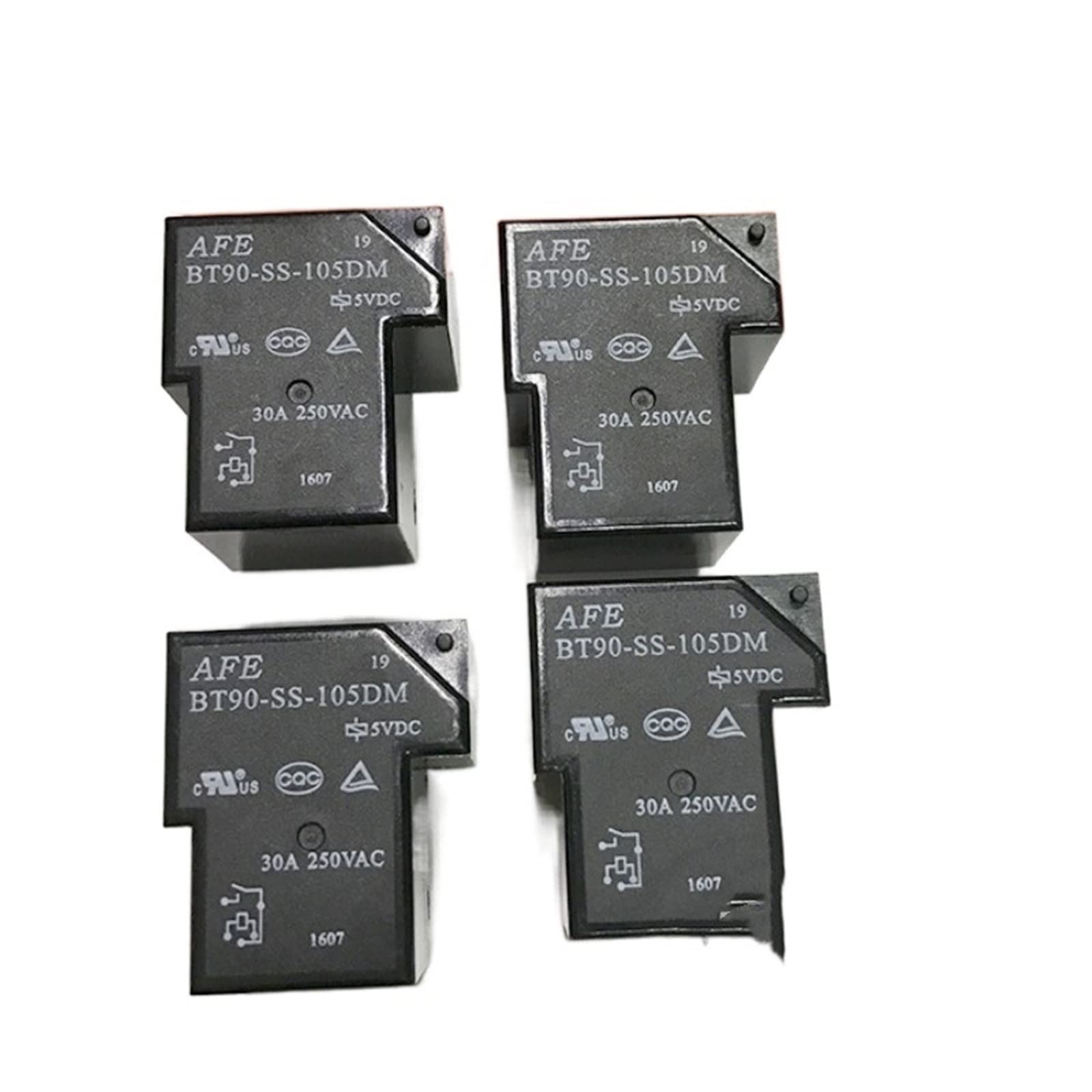WBNFFUCYU Relay 10PCS/LOT BT90-SS-105DM 5VDC BBT90-SS-112DM 12VDC BT90-SS-124DM 24VDC BT90 SS 112DM 30A 250VAC 4PIN(BT90-SS-124DM)