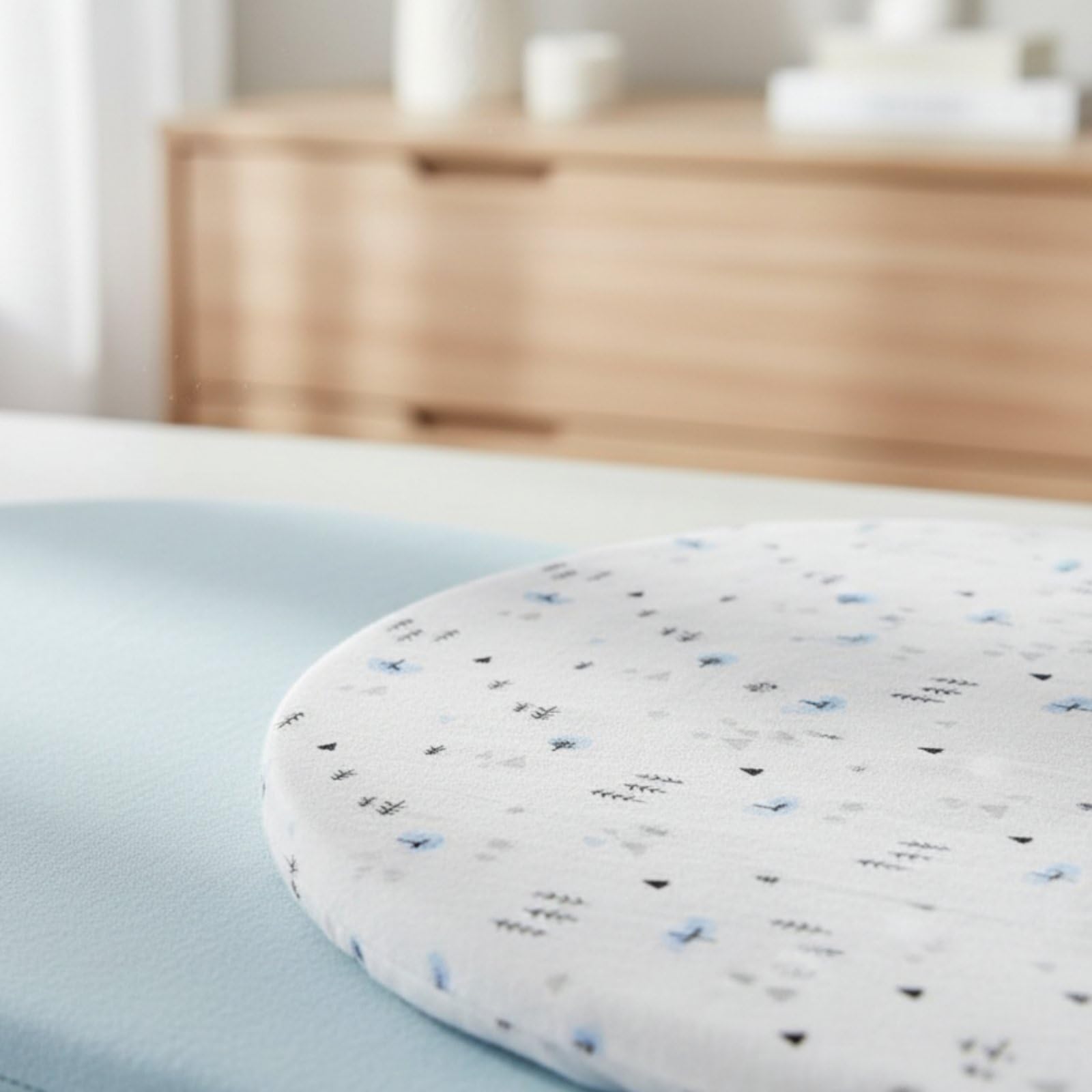 harayaa Baumwoll Wiegenbezug Kinderbetttuch Spannbettlaken Babybettlaken Saugfähig Pflegeleicht Bequem mit Elastikband Maschinenwaschbar für Neugeborene für, Orange+Kirsche, 133-71-22cm