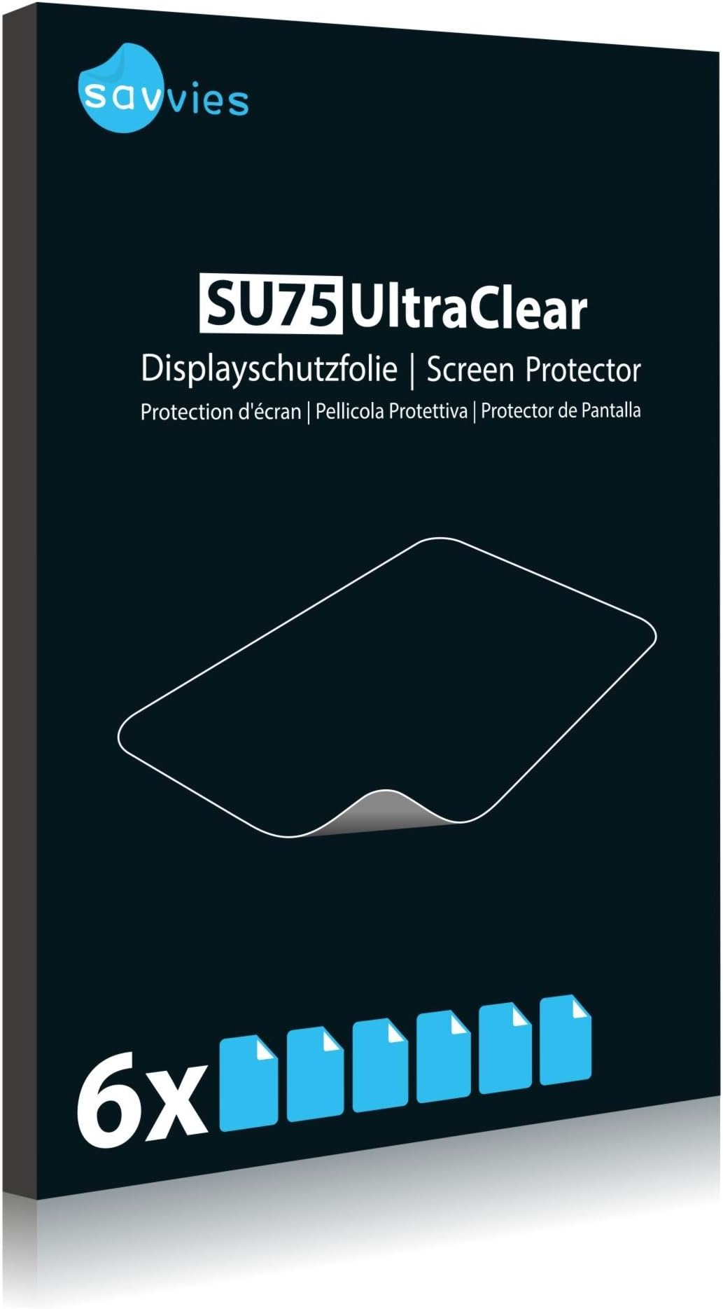Bedifol 6X Savvies Ultra-Clear Screen Protector for Elephone U Pro, accurately Fitting - Simple Assembly - Residue-Free Removal