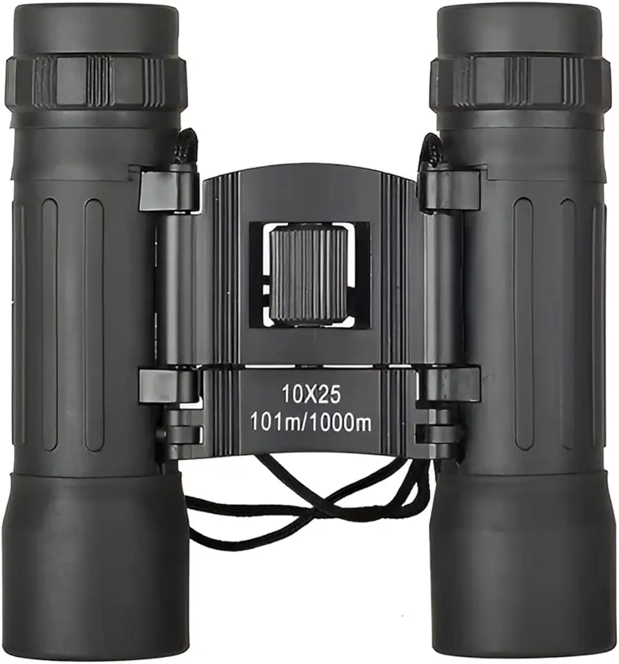 Binóculos 10x25 Profissional De Longo Alcance Potente Diurno e Zoom Até 1000 Metros - Ideal Para Observação de Passaros e Aves - Com Bolsa De Transporte e Flanela de Limpeza