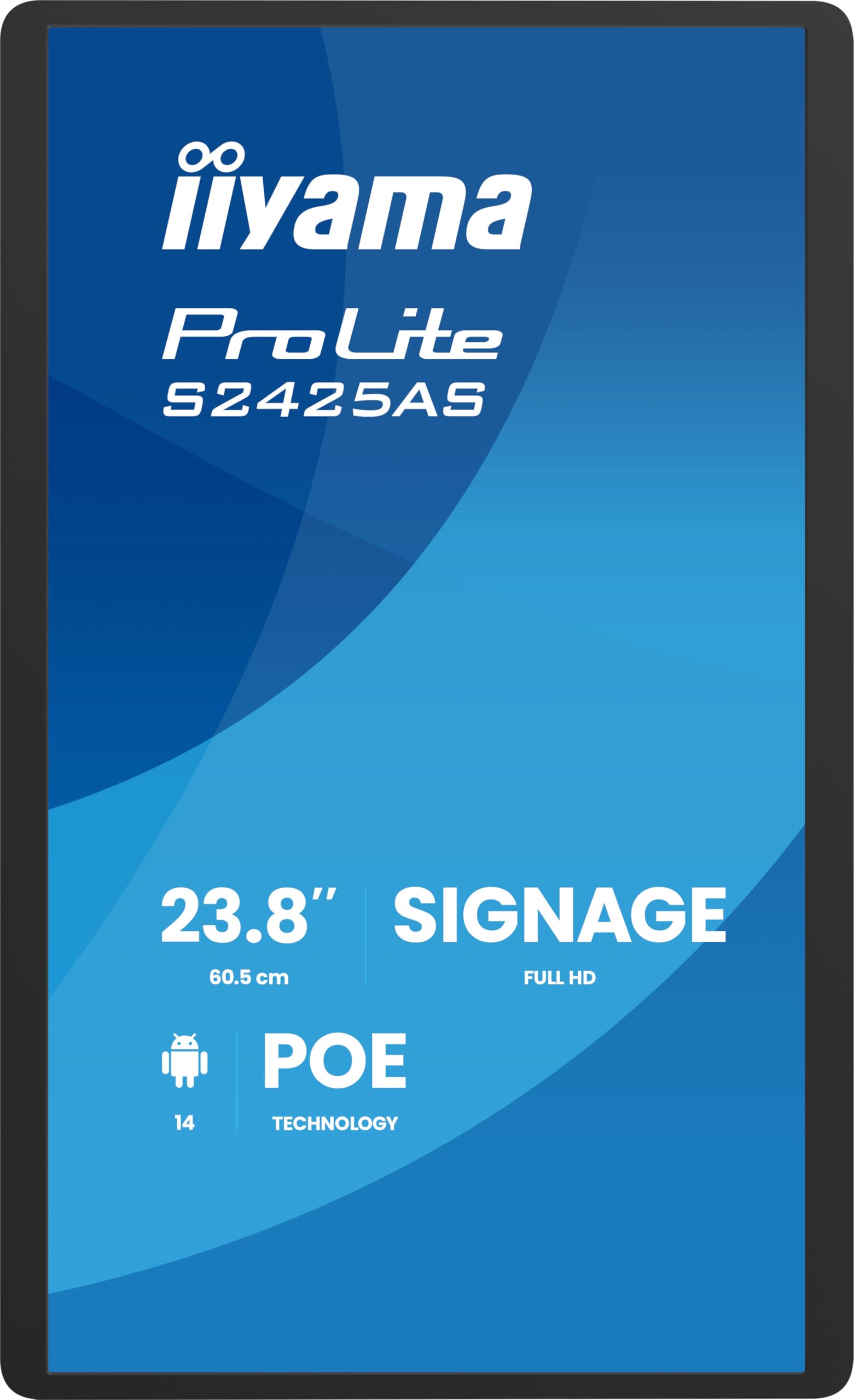 iiyama Prolite S2425AS-B1P Full-HD IPS Signage Display Android