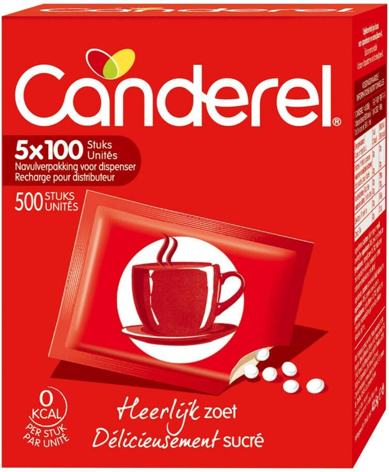 Canderel Sweetener | | Refill Pack 5 Pieces 100 Pieces 42.5G | Total Weight 1.52 ounce
