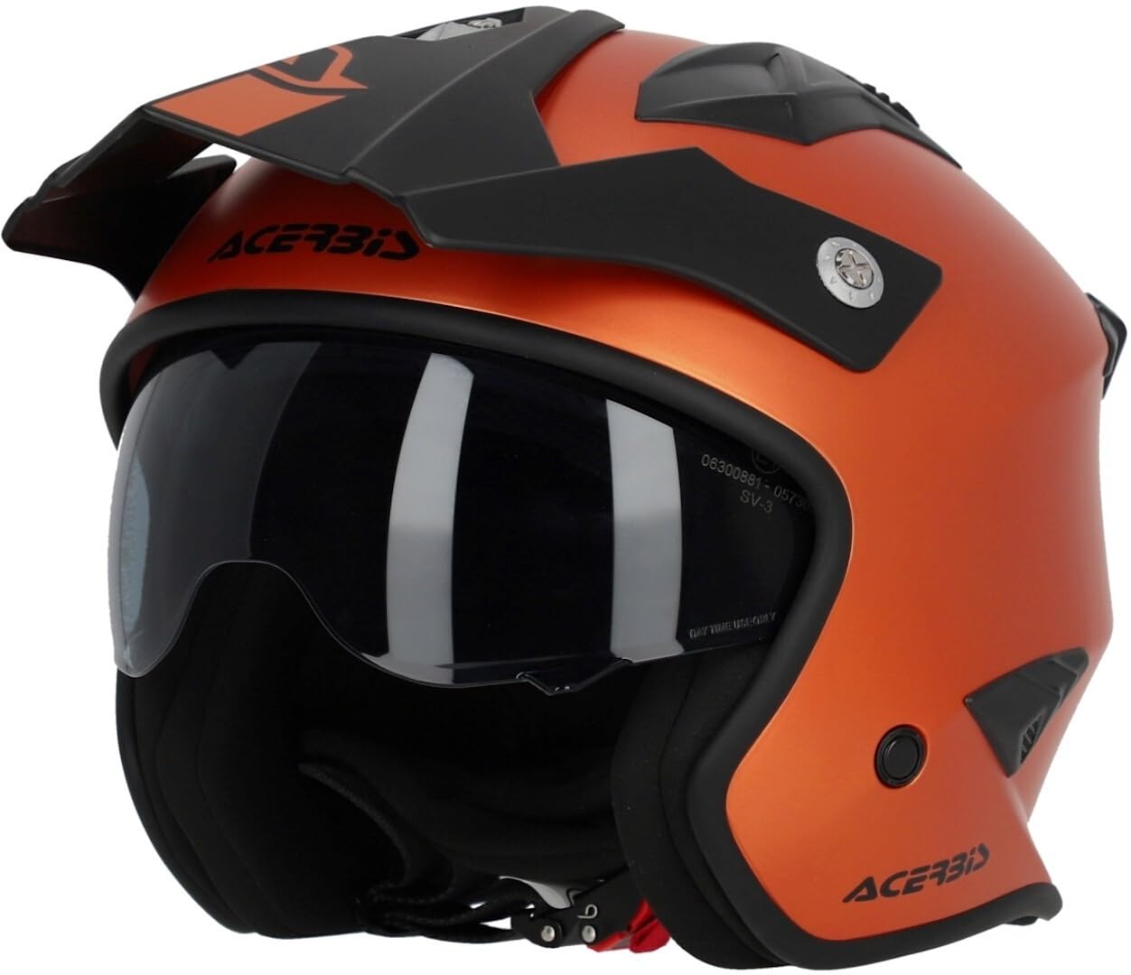 Acerbis Aria Metallic Casco Jet, rosso opaco, XS (53/54)