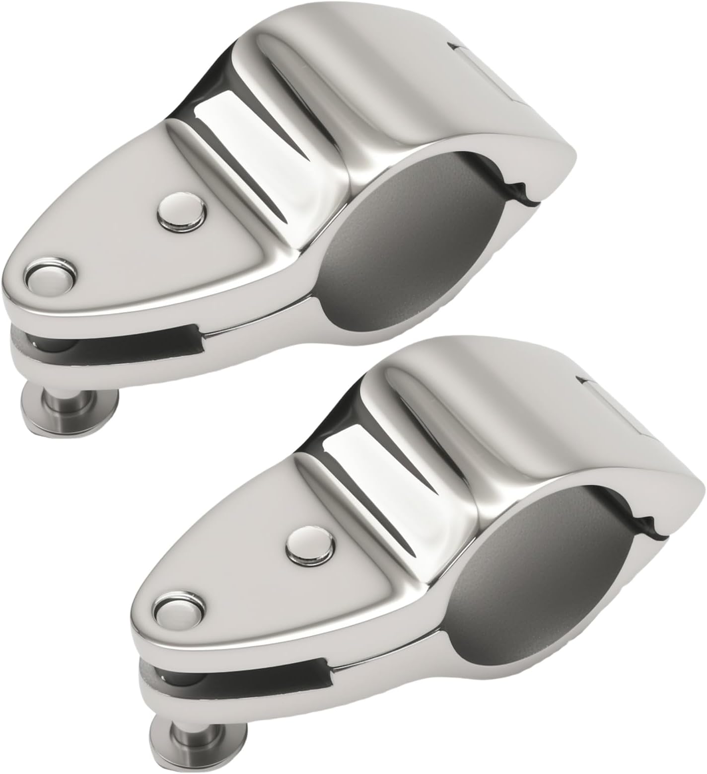 2Pcs Quick-Release Hinged Jaw Slides, 25mm 316 Stainless Steel Hinged Upper Jaw Slide Hardware for Easy Tool-Free Hatch & Door Removal