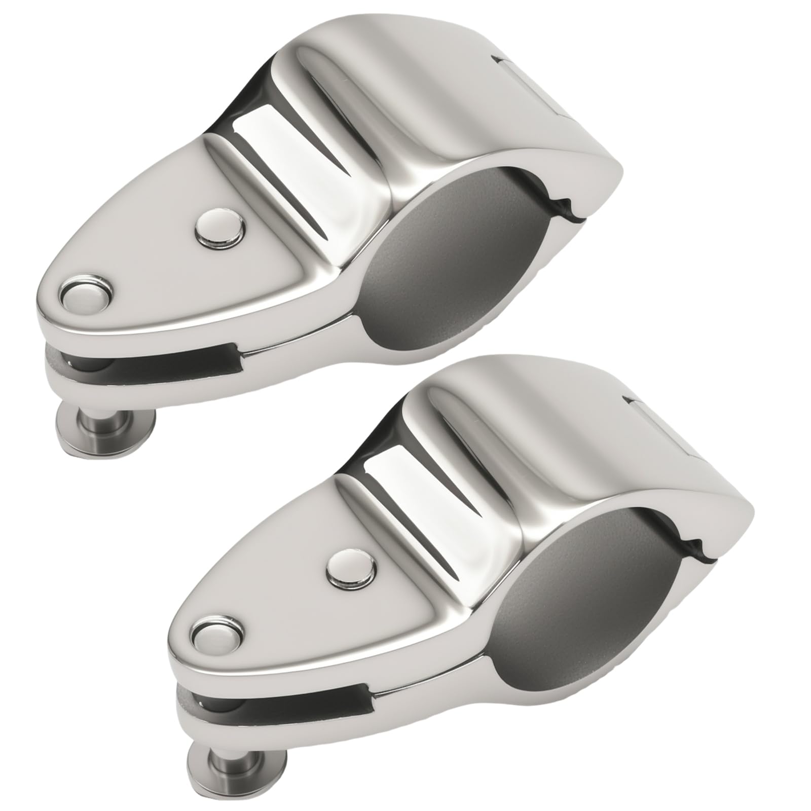 2Pcs Quick-Release Hinged Jaw Slides, 25mm 316 Stainless Steel Hinged Upper Jaw Slide Hardware for Easy Tool-Free Hatch & Door Removal