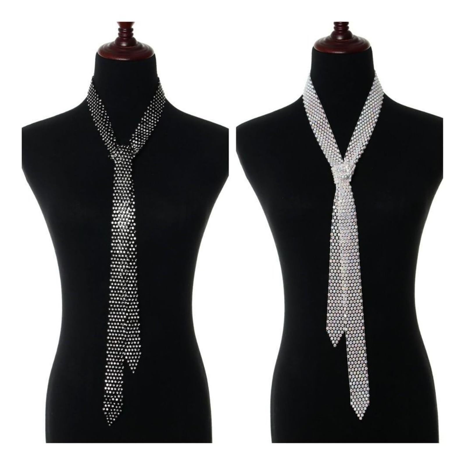 Glitzer Strass-Krawatte Bling Strass-Krawatte, Uniform-Krawatte