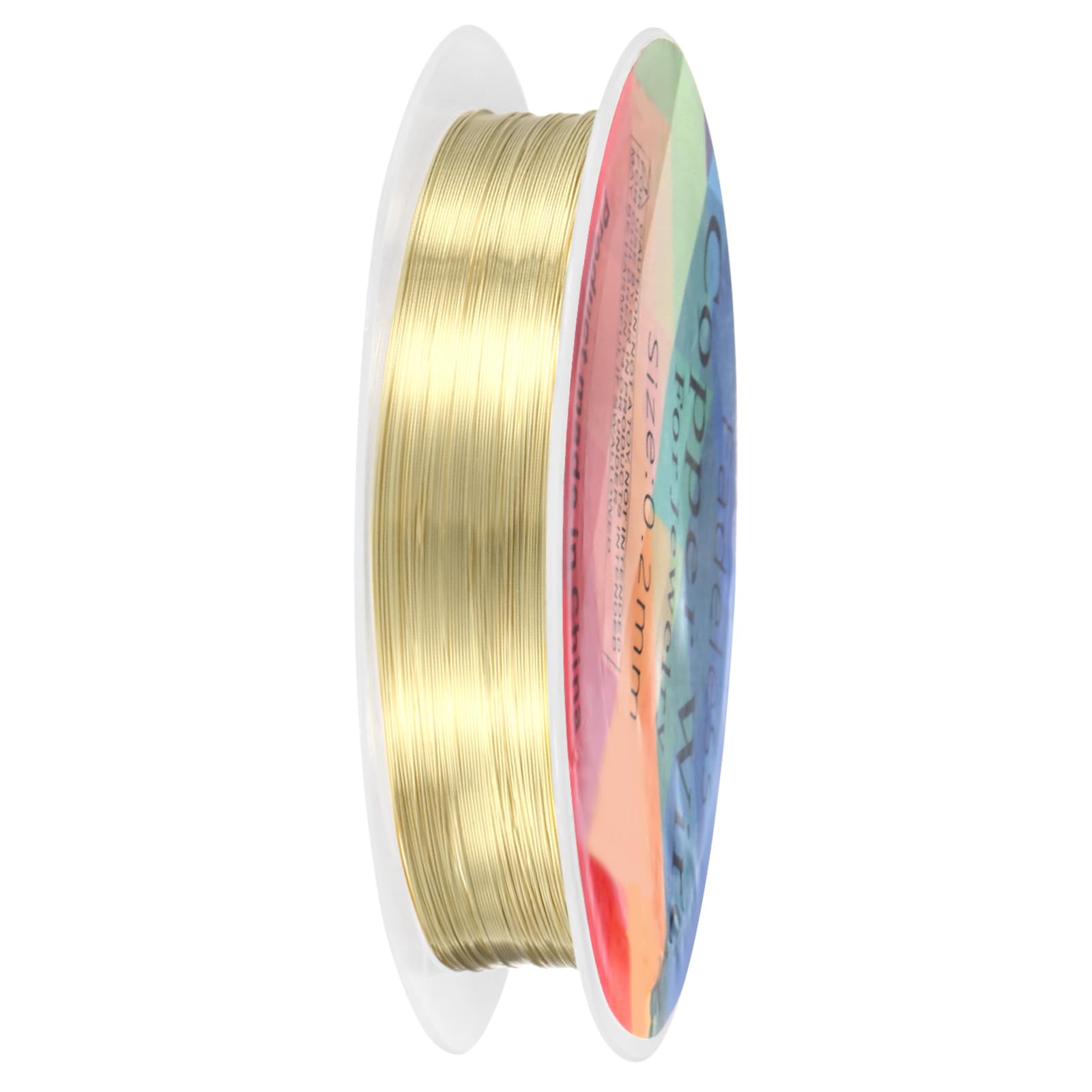M METERXITY 0.2mm/32 Gauge Copper Wire 25m/82ft, Light Golden