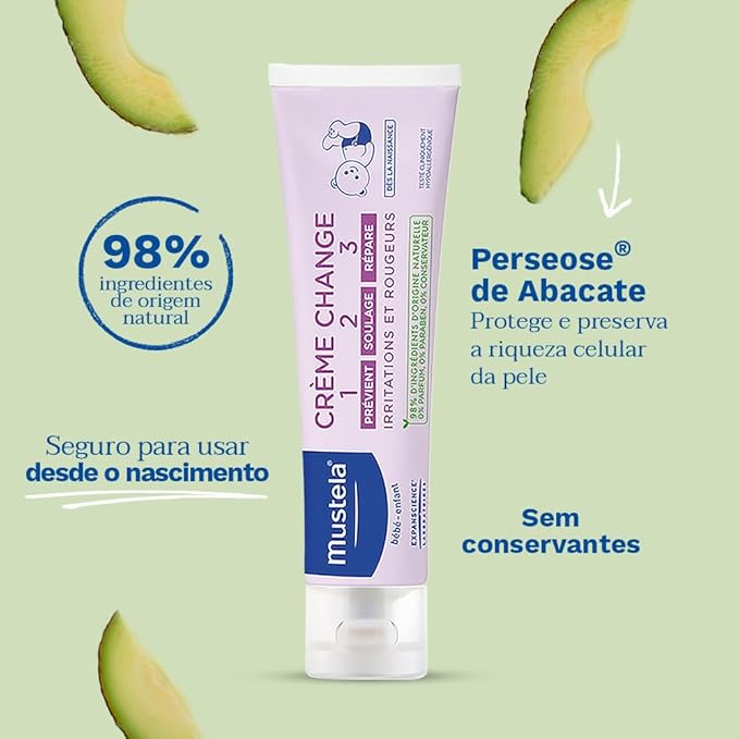 Mustela Creme Preventivo De Assaduras Vitaminado 1>2>3 108g – Pomada Antiassaduras Para Bebês Com Tripla Ação – 98% De Ingredientes De Origem Natural Mustela Creme Preventivo De Assaduras Vitaminado 1>2>3 108g – Pomada Antiassaduras Para Bebês Com Tripla Ação – 98% De Ingredientes De Origem Natural