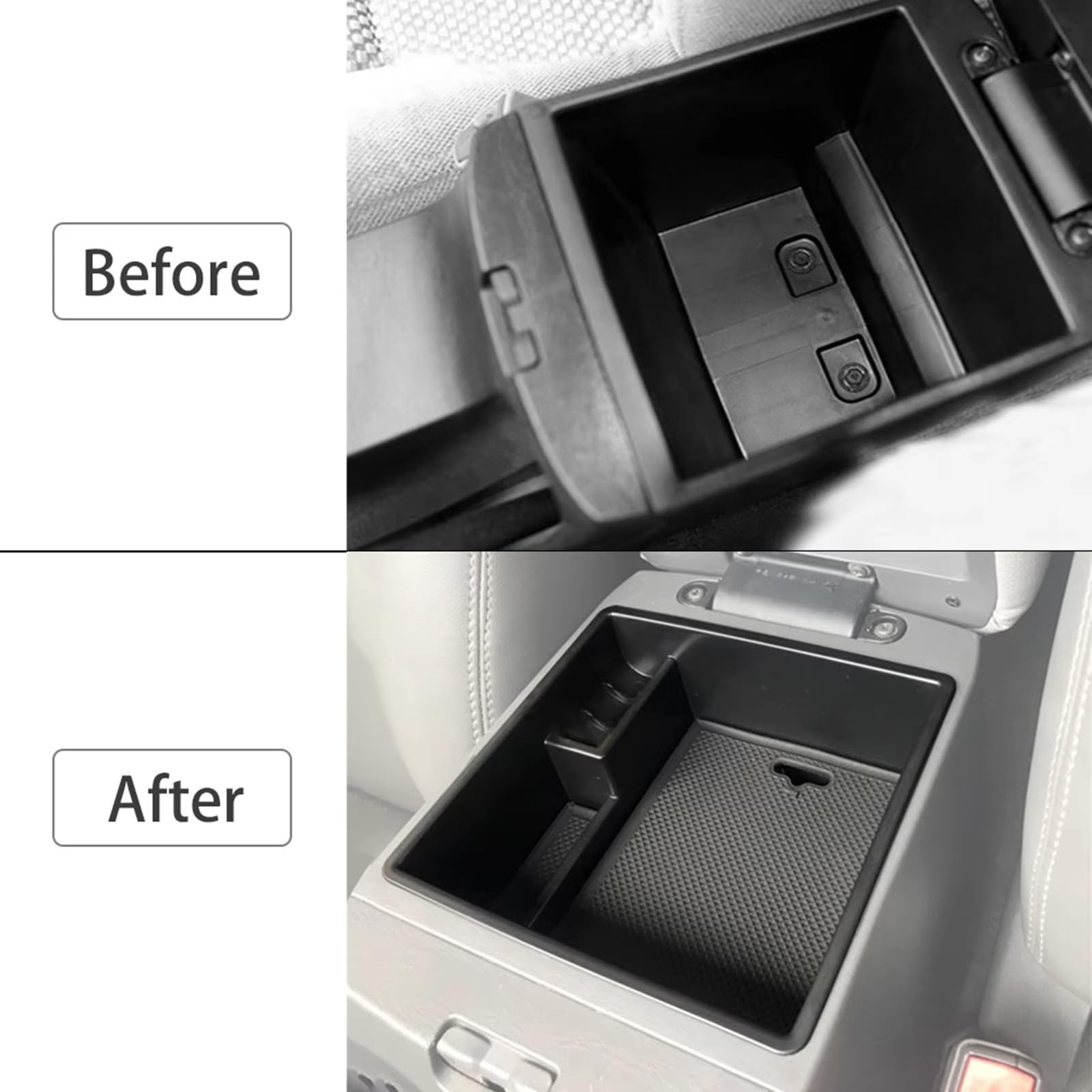Guantera Consola Central Compatible Con Toyota Para Fortuner Para Hilux 2004 2005 2006 2007-2014 2015 Caja Almacenamiento Para Reposabrazos Coche Bandeja Organizadora Para Consola Central