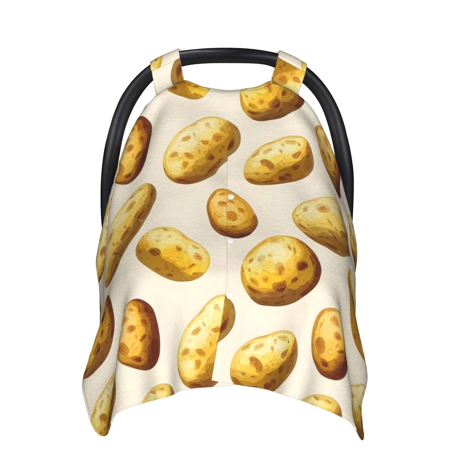Realistic Potato Print Baby Car Seat Covers, Breathable Nursing Cover Breastfeeding Cover, Cute Stroller Covers, Multi-use Infant Carseat Canopy, Baby Boys Girls Newborn Essentials