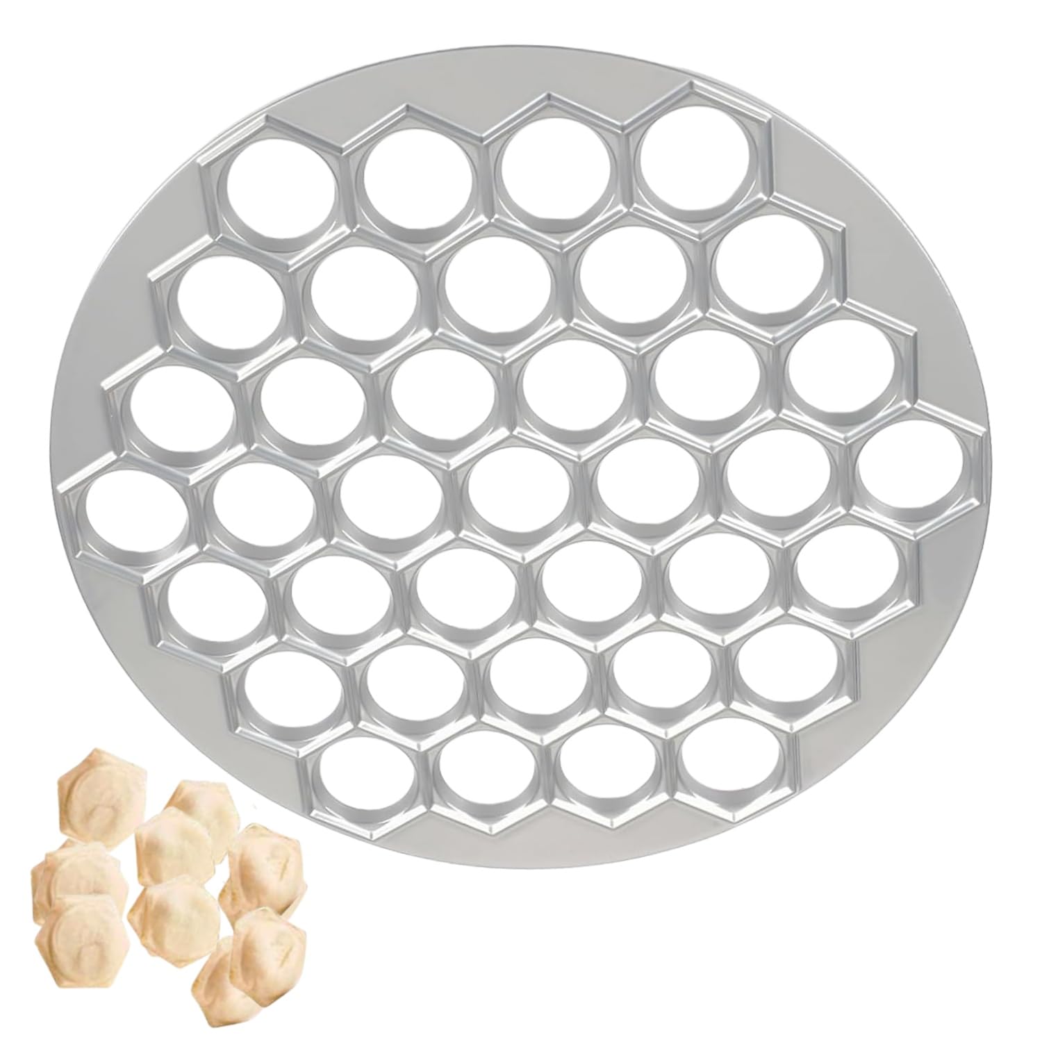 Zwenjuan Black 37 Hole Metal Ravioli Dumpling Mold,Pelmeni Maker,Handmade Pastry Tool Handmade Dumpling Cutter,Kitchen Utensils And Gadgets