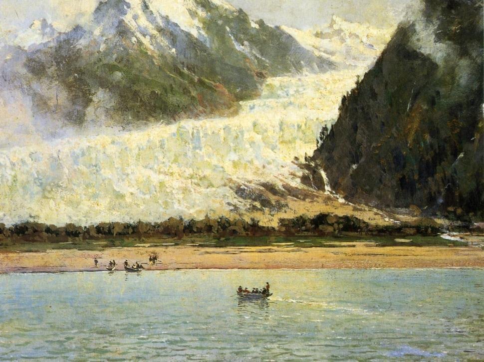 Toile Murale le Glacier Davidson Thomas Hill Peinture Murale Abstraite Salon 60x90cm