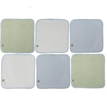 BlueSnail Baby Ultra Soft,Washcloths and Newborn Bath Face Towel for Boys and Girls 6 Pack Blue Set