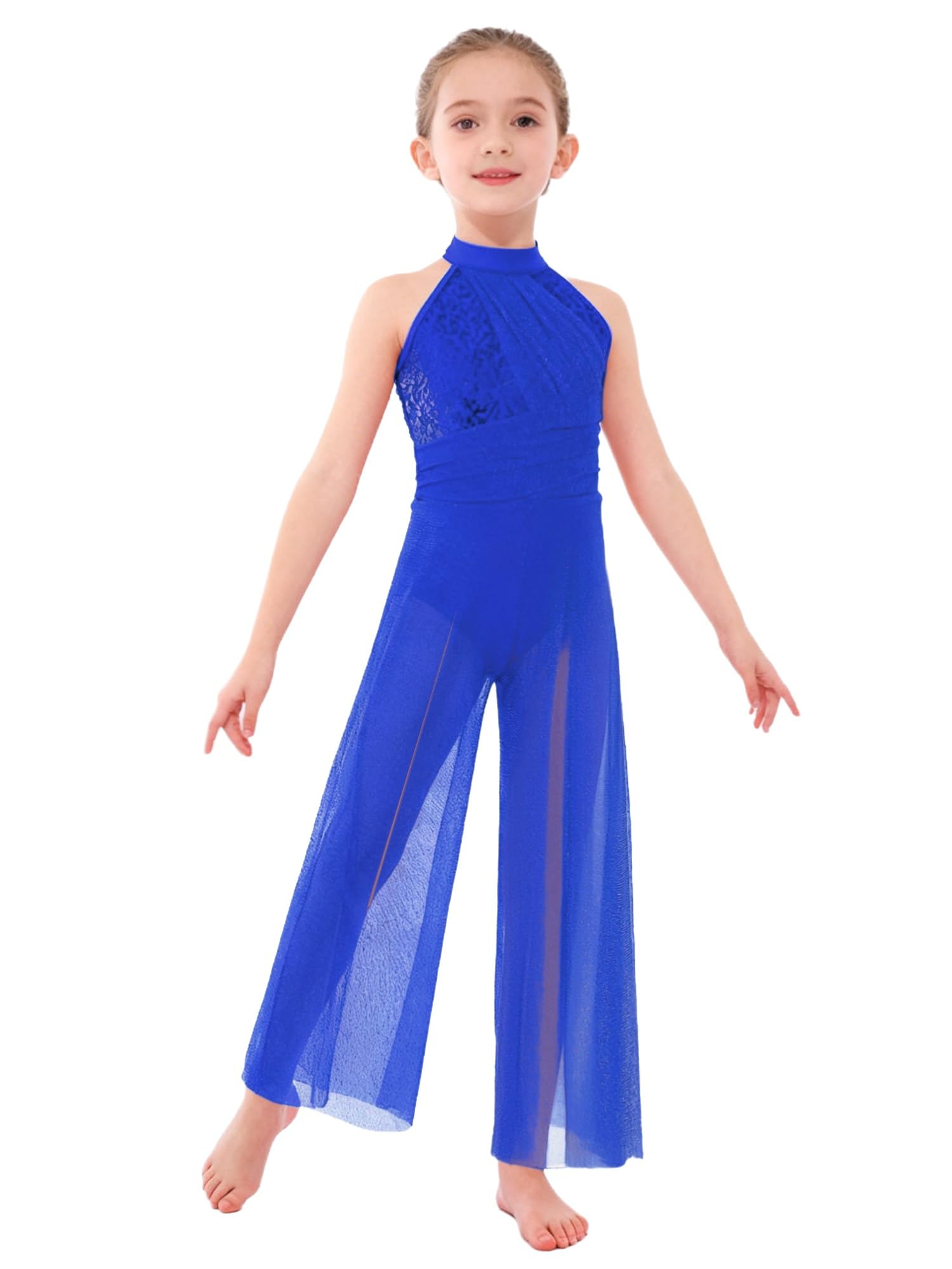 Justaucorps La Danza Contemporanea Bambina Costume La Danza Lirica Moderna Tenuta con Pantalone Fenduto Il Balletto Classico Abbigliamento